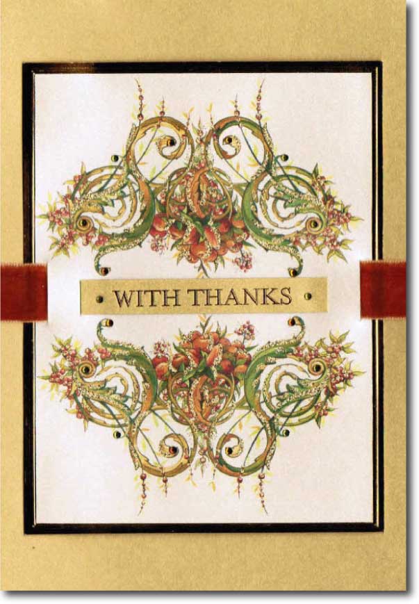 Scanned client thank-you letter