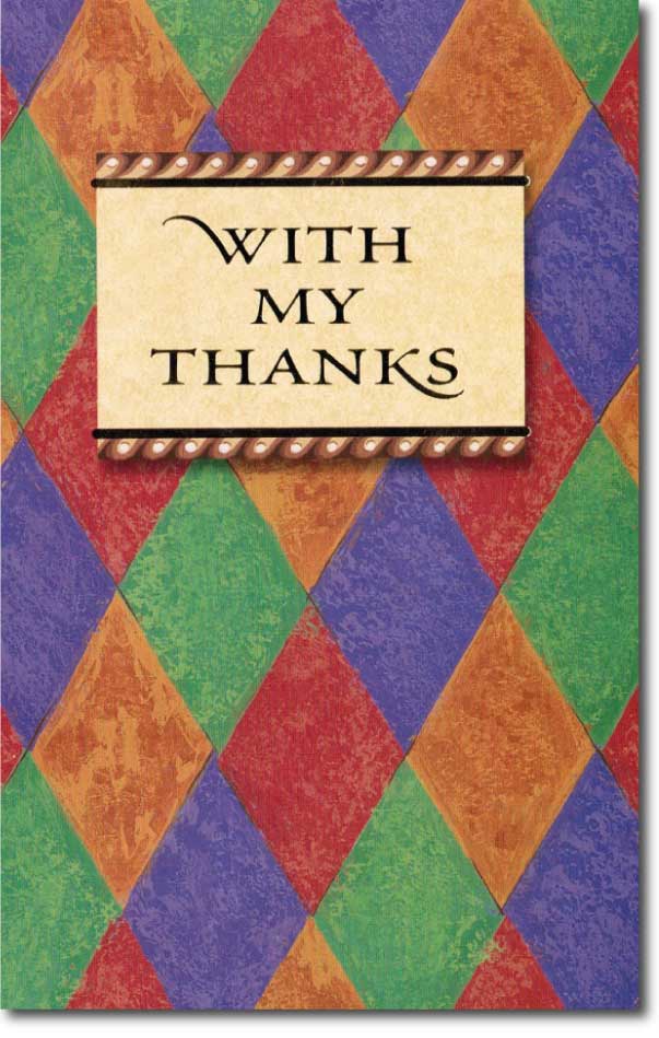 Scanned client thank-you letter